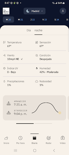 Captura de pantalla de Tiempo - The Weather Channel