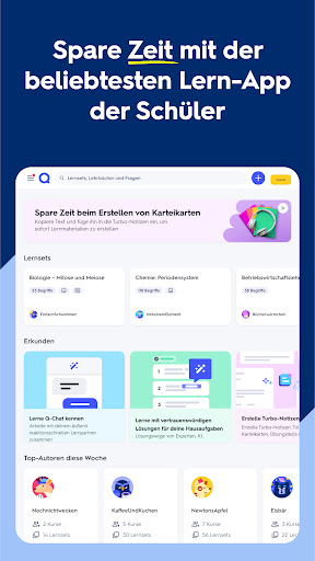 Quizlet: Karteikarten mit KI Screenshot