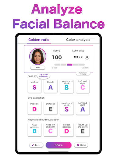 AI Face & Color Analysis App screenshot