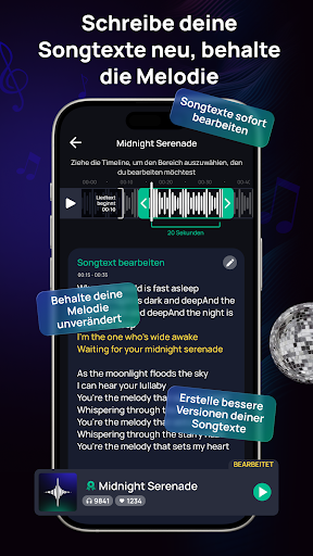 Donna KI Lied Musik Generator Screenshot