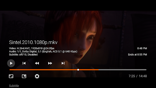 Captura de pantalla de Vimu Media Player for TV