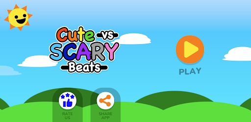 Captura de pantalla de Sprunki Cute vs Scary Beats