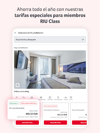 Captura de pantalla de RIU Hotels & Resorts