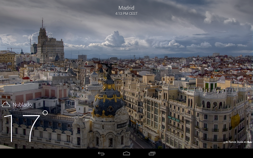 Captura de pantalla de Yahoo Tiempo