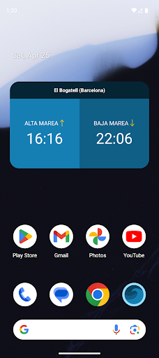 Captura de pantalla de Mareas cercanas