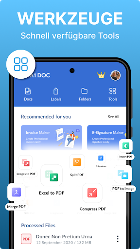 Docx Reader – DOC, XLSX, PDF Screenshot