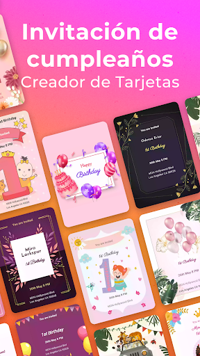 Captura de pantalla de Invitación de Cumpleaños