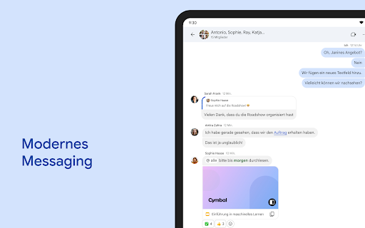 Google Chat Screenshot