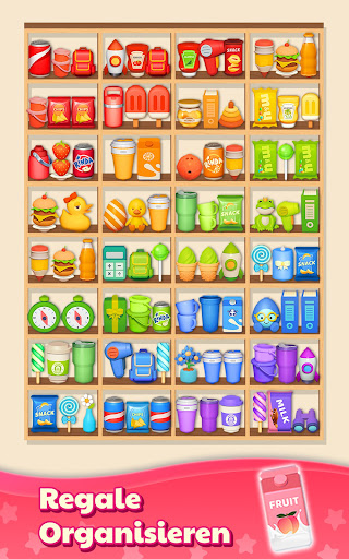 Waren sortieren Match-3-Puzzle Screenshot