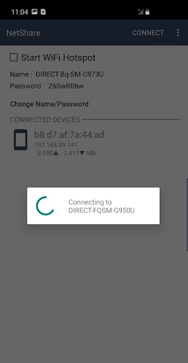 Captura de pantalla de NetShare - no-root-tethering