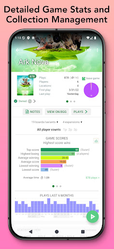 Captura de pantalla de Board Game Stats