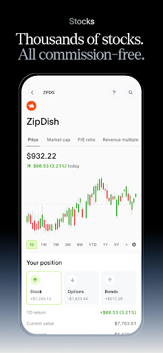 Captura de pantalla de Public – Stocks and Options