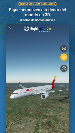 Captura de pantalla de Flightradar24 Flight Tracker