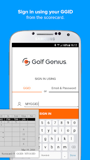 Captura de pantalla de Golf Genius