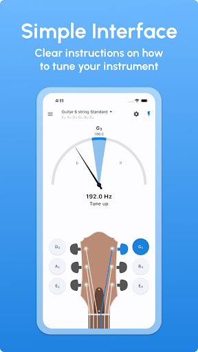 Guitar Tuner - LikeTones screenshot