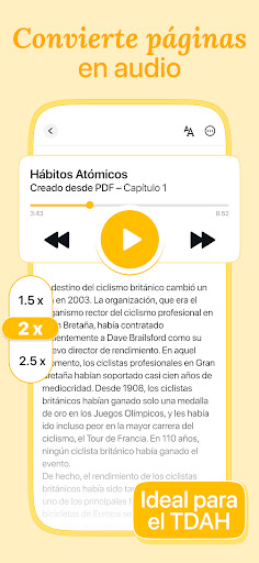 Captura de pantalla de Listen AI: Texto a Voz