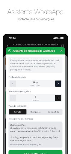 Captura de pantalla de Wise Pilgrim Camino Portugués