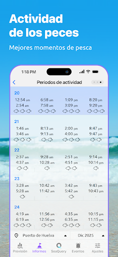 Captura de pantalla de Nautide: Mareas, Viento, Olas+