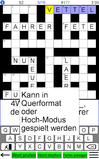 Deutsches Kreuzworträtsel Screenshot
