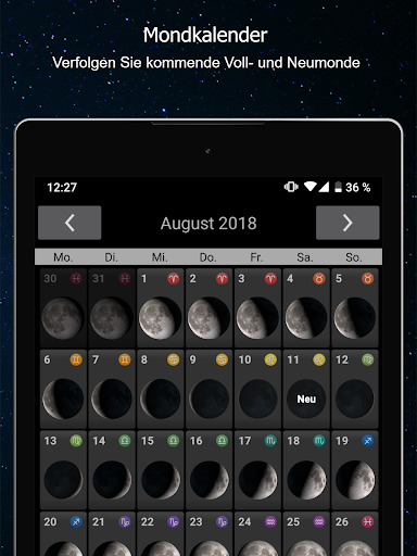 Mondphasen Screenshot