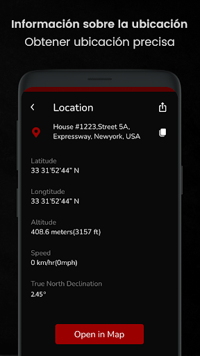 Captura de pantalla de Brújula: Digital Compass App