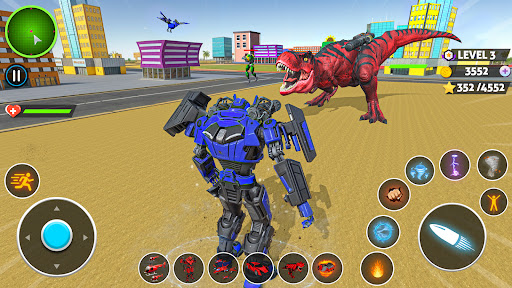 Captura de pantalla de Dino Transform Robot Games