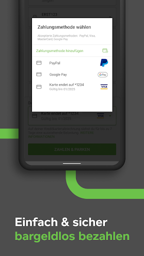 PayByPhone – Parken per App Screenshot