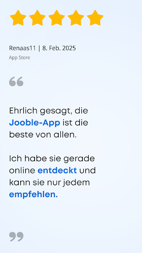 Jooble－Jobsuche & Jobbörse App Screenshot