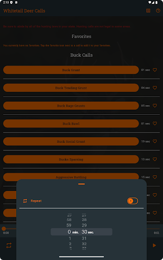 Whitetail Deer Calls Pro screenshot