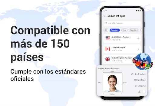 Captura de pantalla de Creador de Fotos de Pasaporte