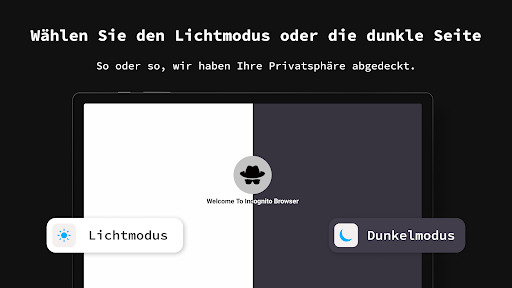 Privater Browser Inkognito App Screenshot