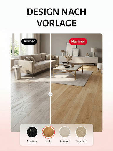 SnapHome: AI Wohnungsdesign Screenshot