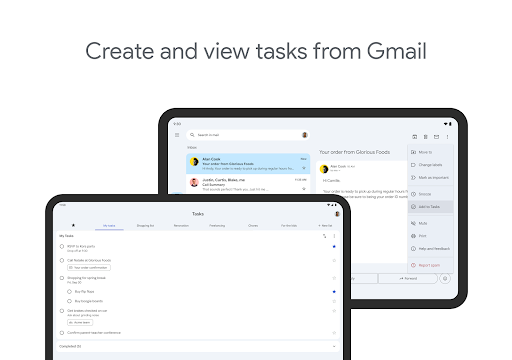 Captura de pantalla de Google Tasks
