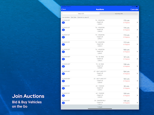 Captura de pantalla de Copart – Online Auto Auctions