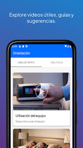 Captura de pantalla de myAir™ by Resmed