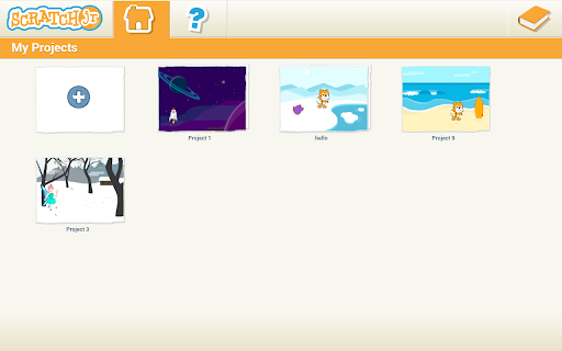 Captura de pantalla de ScratchJr