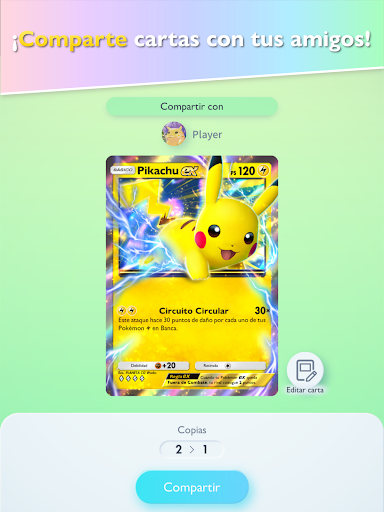 Captura de pantalla de JCC Pokémon Pocket
