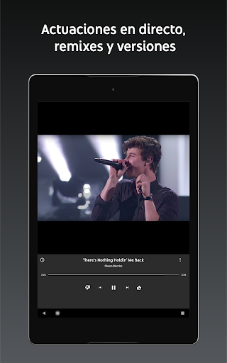 Captura de pantalla de YouTube Music