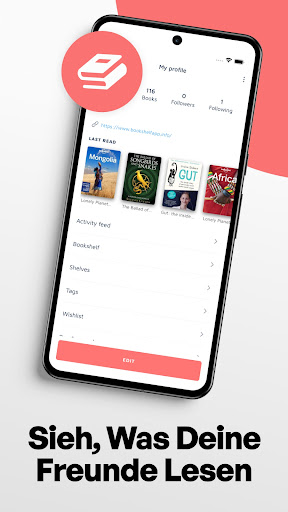 Bookshelf-Virtuelle Bibliothek Screenshot