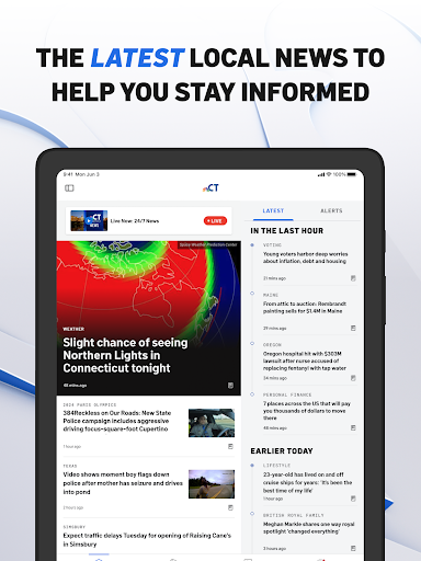 Captura de pantalla de NBC Connecticut News & Weather