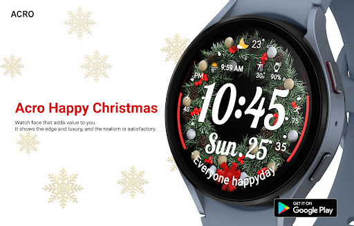 Captura de pantalla de ACRO Happy Christmas Watchface