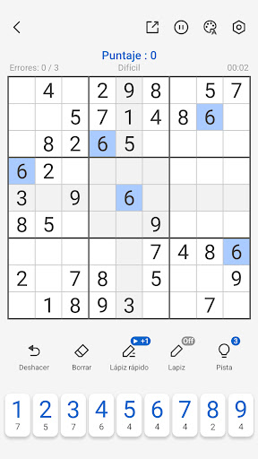 Captura de pantalla de Sudoku - Sudoku Puzzles