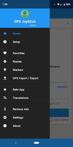 Captura de pantalla de Fake GPS Location-GPS JoyStick