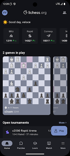 Captura de pantalla de Lichess