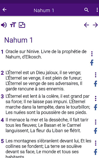 Bible en français courant screenshot