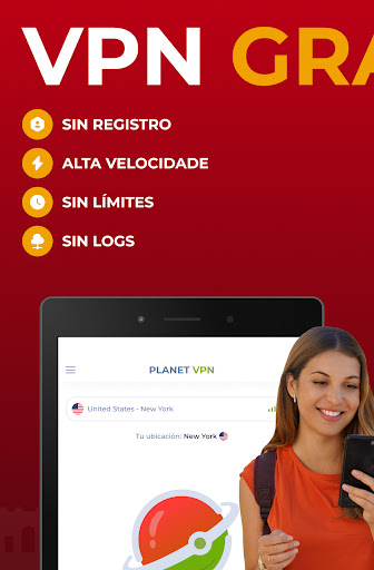 Captura de pantalla de Planet Free VPN Gratis Proxy
