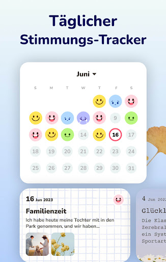 Tagebuch Journal mit Passwort Screenshot