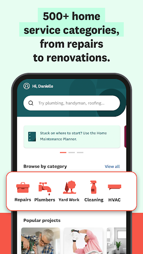 Captura de pantalla de Angi: Hire Home Service Pros