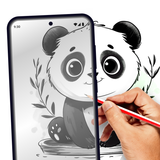 Dibuja fácil ar boceto pintura