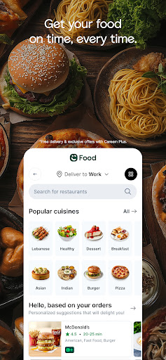 Captura de pantalla de Careem: Taxi, Food & Delivery